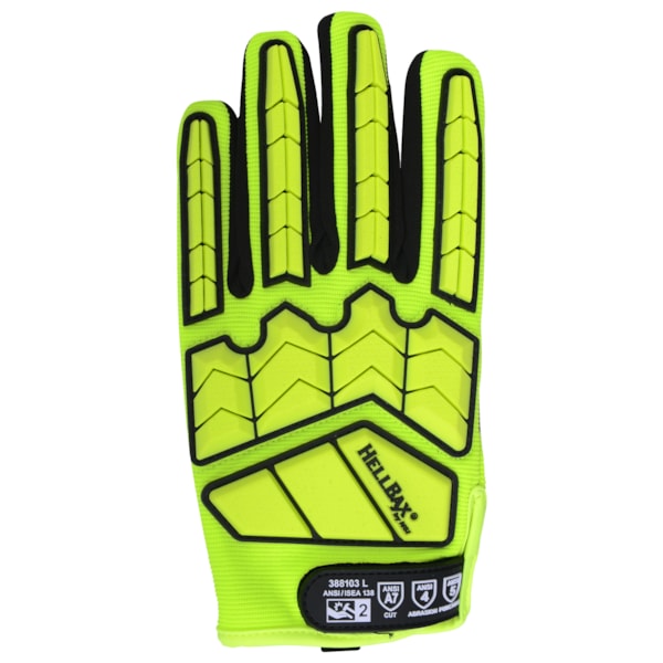 Hi-Vis TPR Impact Mechanic's A7 Cut Gloves