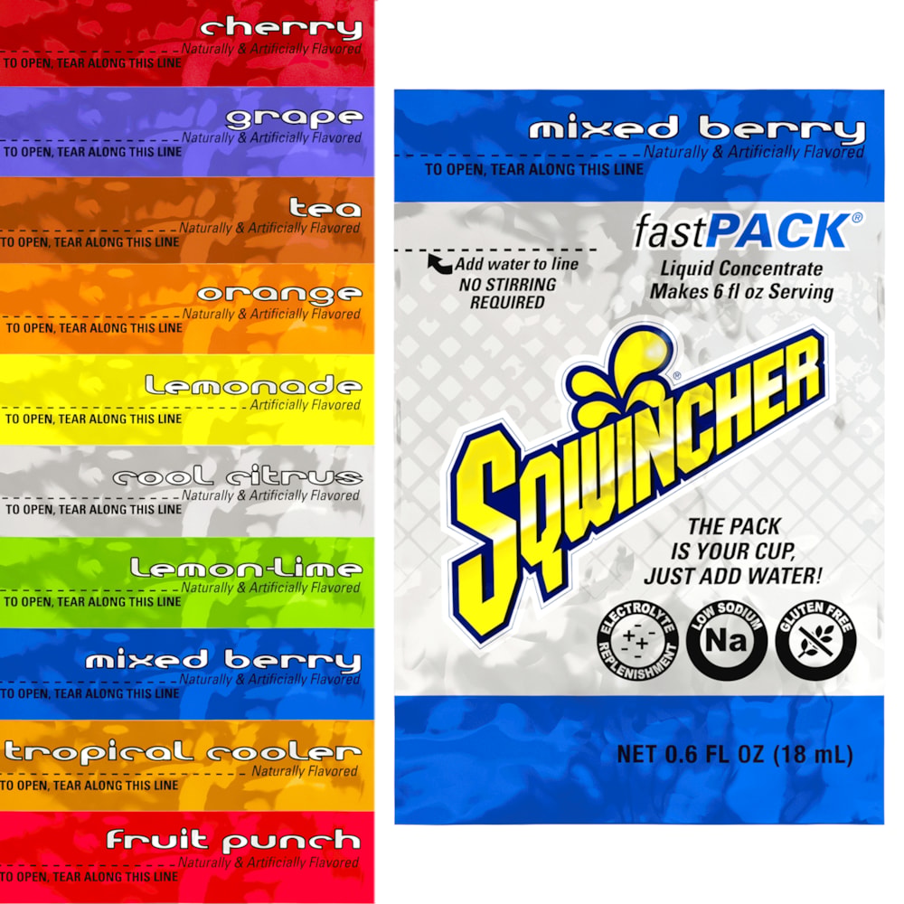Fast Pack® Single Serve Instant Drink Mix, 50/Box