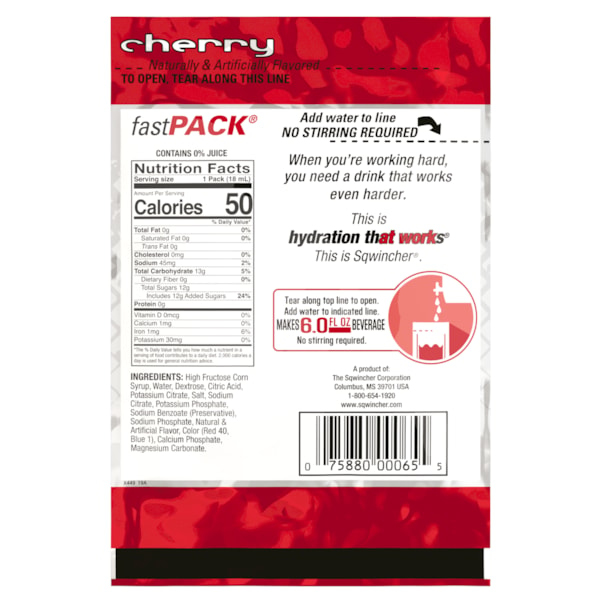 Fast Pack® Single Serve Instant Drink Mix, 50/Box