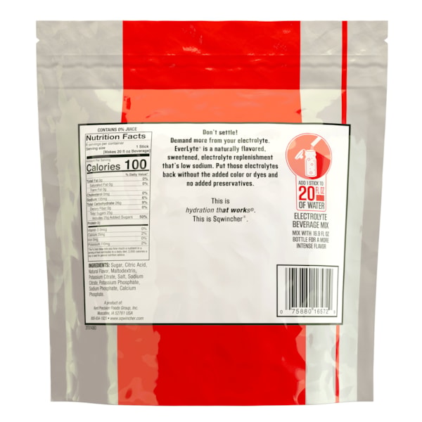 EverLyte 20oz Electrolyte Powder Sticks - 100 Count