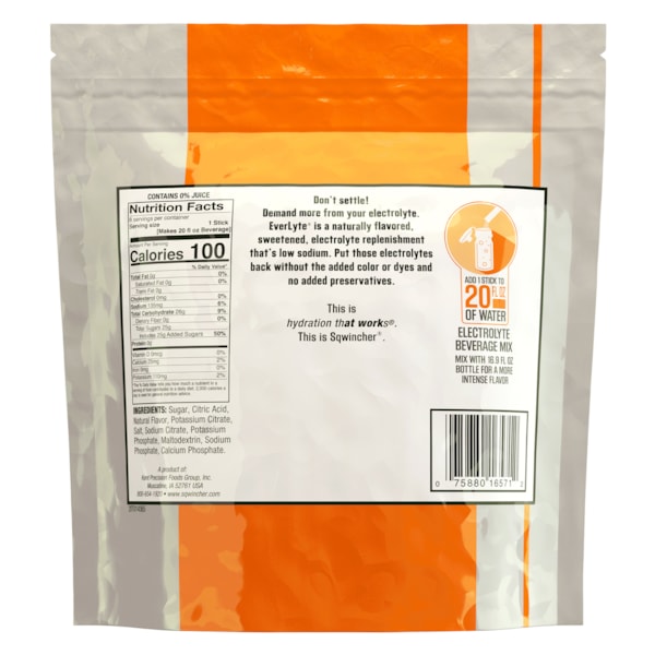 EverLyte 20oz Electrolyte Powder Sticks - 100 Count