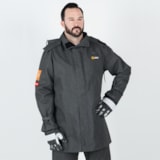 35" FR Lined Jacket with Snap Hood thumbnail 2