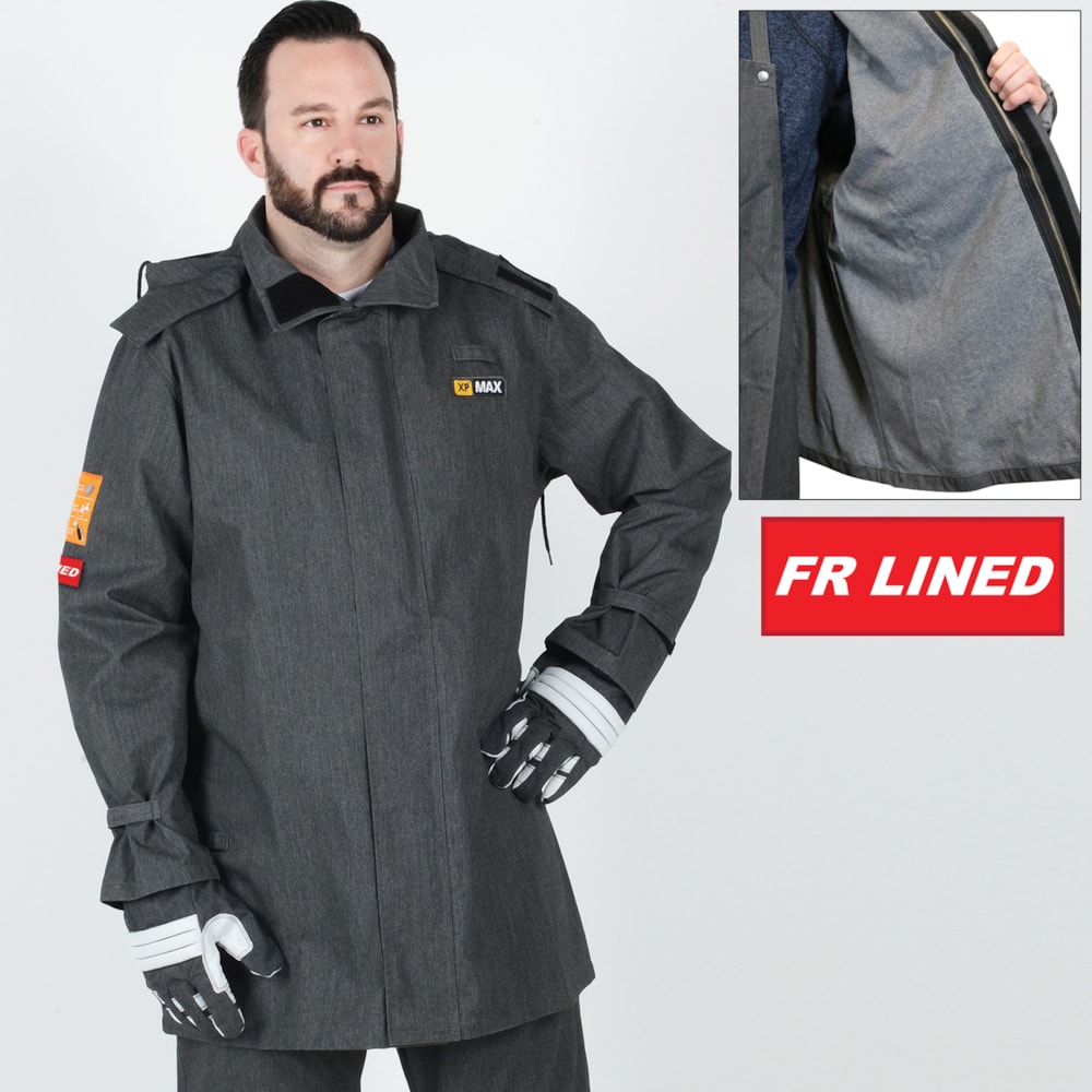 35" FR Lined Jacket with Snap Hood
