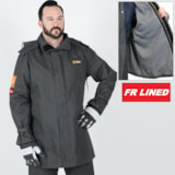 35" FR Lined Jacket with Snap Hood thumbnail 4