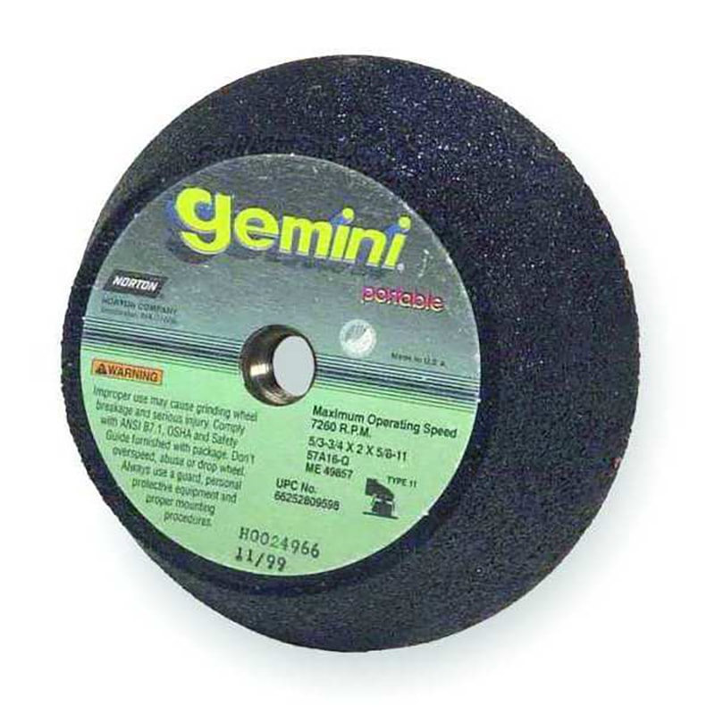 4" Dia x 2" Thick Gemini Flaring Cup Wheel with 5/8" Arbor 