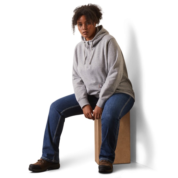 Ladies' Rebar Skill Set 1/2 Zip Hoodie