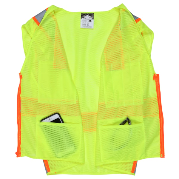 Surveyor's Two-tone Vest made with Recycled Material 