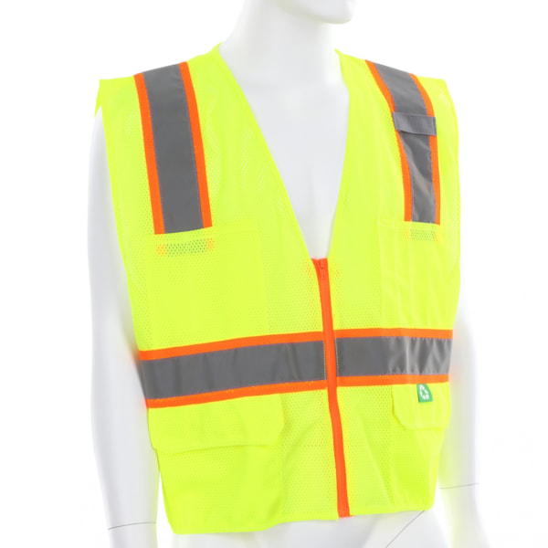 Surveyor's Two-tone Vest made with Recycled Material 