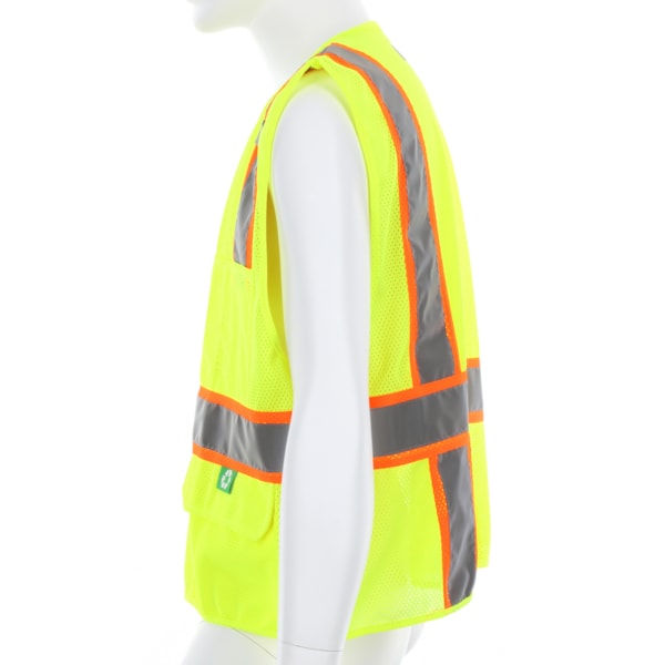 Surveyor's Two-tone Vest made with Recycled Material 