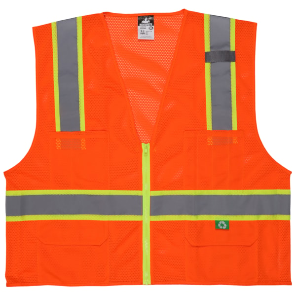 Surveyor's Two-tone Vest made with Recycled Material 