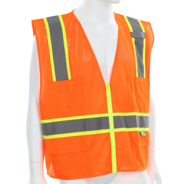 Surveyor's Two-tone Vest made with Recycled Material 