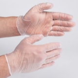3.5 mil Industrial Grade Powder-Free 9.5" Vinyl Disposable Gloves, 100/Box thumbnail 2
