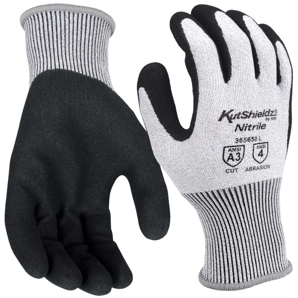 ANSI Cut A2 Sandy Nitrile Coated Glove