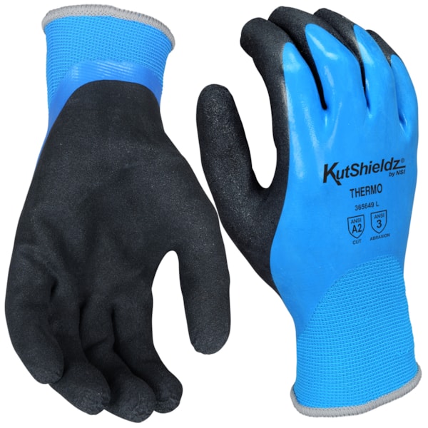 ANSI Cut A2 Latex Coated Insulated Gloves