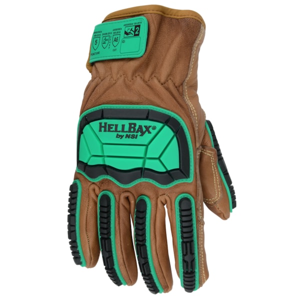  ANSI Cut Level A6 Leather Impact Gloves
