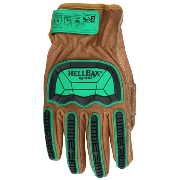  ANSI Cut Level A6 Leather Impact Gloves