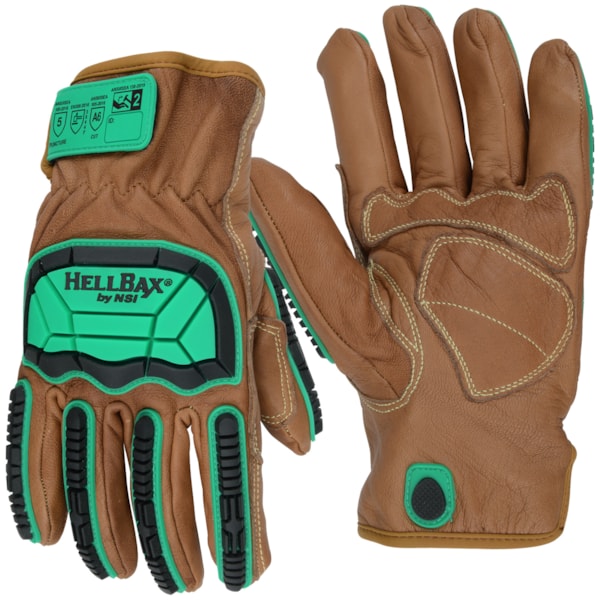  ANSI Cut Level A6 Leather Impact Gloves