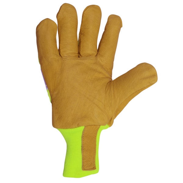 Hi-Vis Knitwrist Reflective & Insulated Pigskin Leather Work Gloves