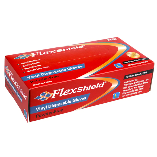 3.5 mil Industrial Grade Powder-Free 9.5" Vinyl Disposable Gloves, 100/Box