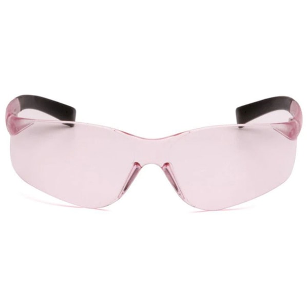 Mini Ztek Frameless Pink Lens Safety Glasses With Pink Templates