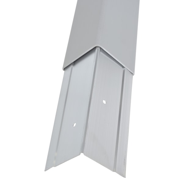 3" Gray PVC Corner Guard With Aluminum Insert