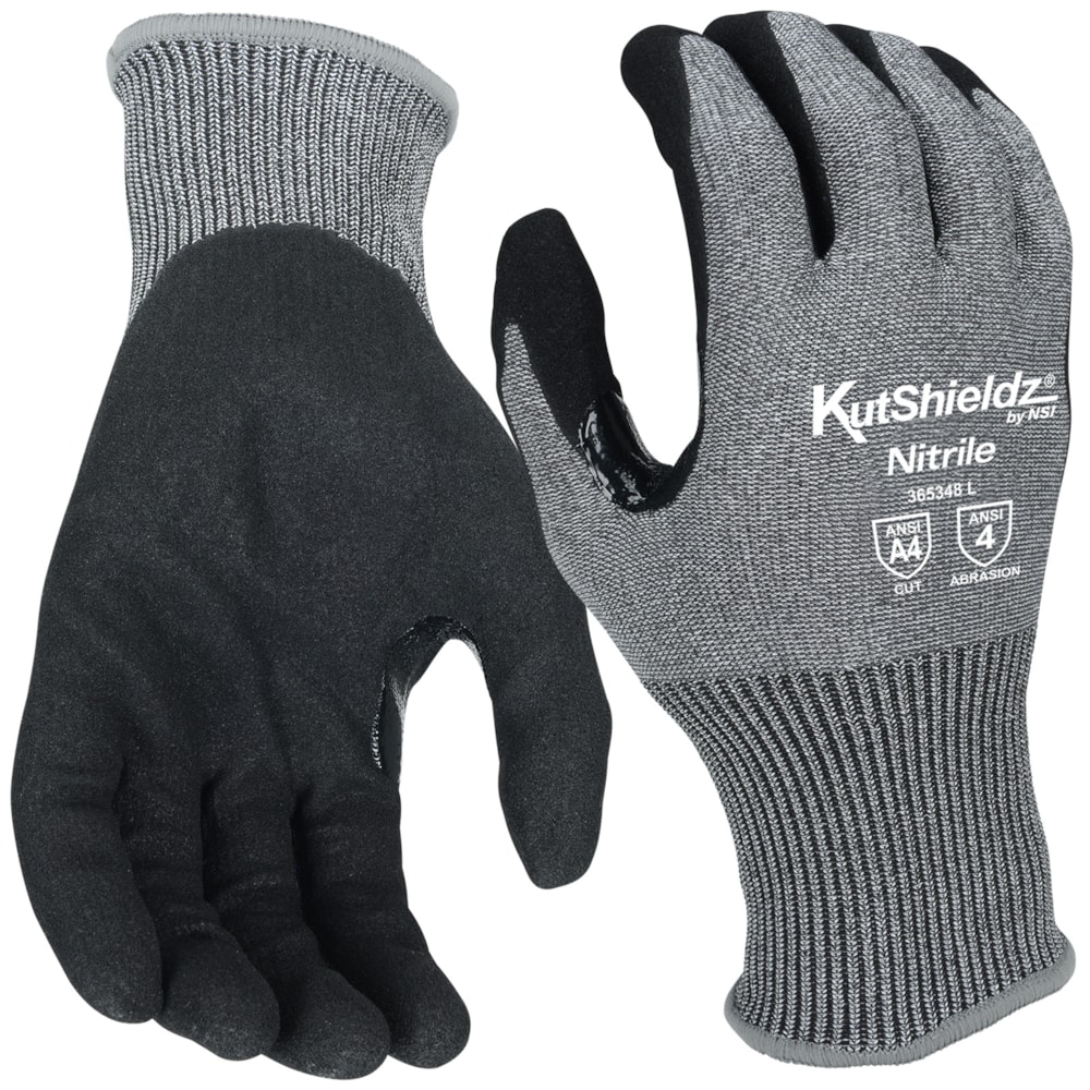 ANSI Cut A4 Sandy Nitrile Coated Gloves