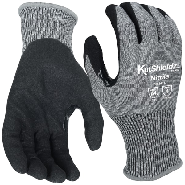 ANSI Cut A4 Sandy Nitrile Coated Gloves