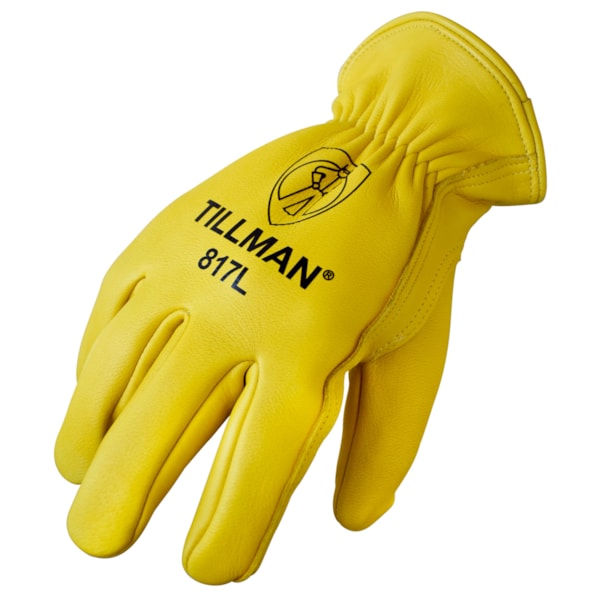 Premium Top Grain Heavyweight Elk-Skin Driver Glove With Cotton-Lined Back