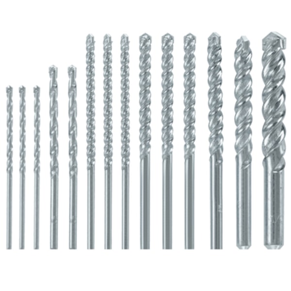 14 pc. Fast Spiral Rotary Masonry Bit Set