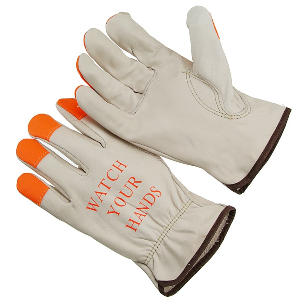Hi-Vis Orange Finger Tip Driver Gloves