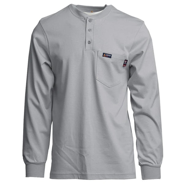 8.9 Cal Flame-Resistant Long Sleeve Henley FR Shirt