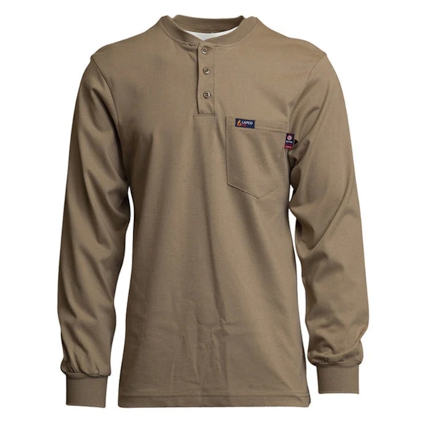 8.9 Cal Flame-Resistant Long Sleeve Henley FR Shirt