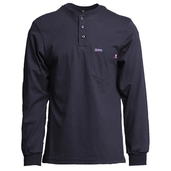 8.9 Cal Flame-Resistant Long Sleeve Henley FR Shirt