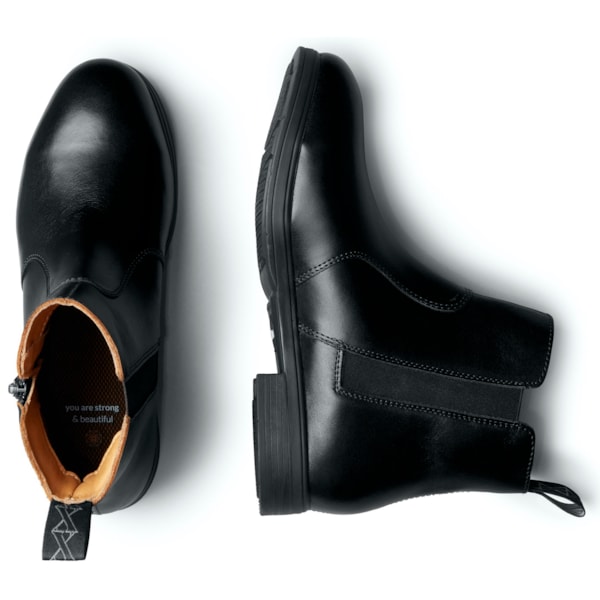Women's Omega EH Stylish Black Steel Toe Safety Boot