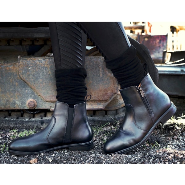 Women's Omega EH Stylish Black Steel Toe Safety Boot