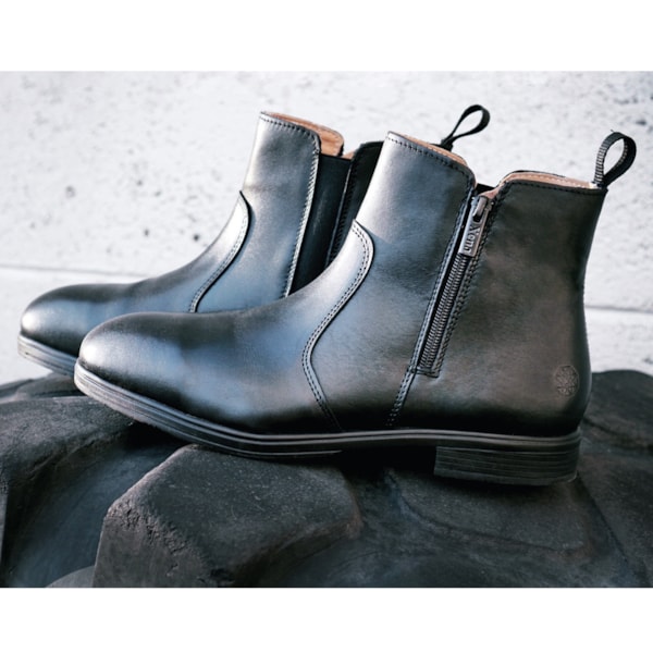 Women's Omega EH Stylish Black Steel Toe Safety Boot