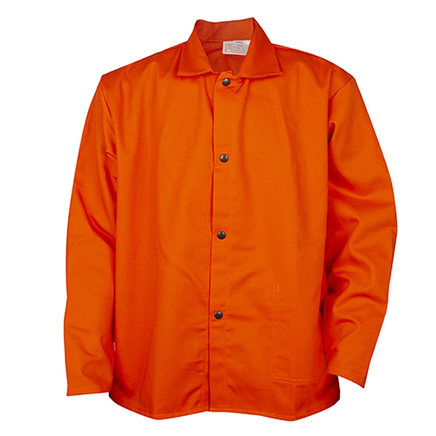 Orange 9oz Flame Resistant Cotton Welding Jacket