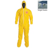Tychem® 2000 Serged Seam, Hood, Socks, Elastic Wrists & Ankles Chemical Resistant Coveralls thumbnail 2