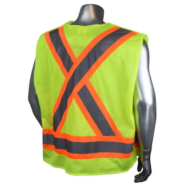  Heavy Duty 7-Pocket Tear Away Cruiser Vest X-Back