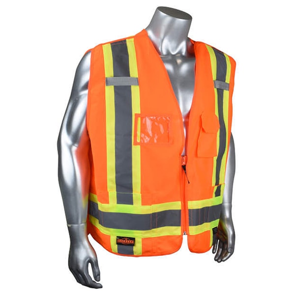  Heavy Duty 7-Pocket Tear Away Cruiser Vest X-Back