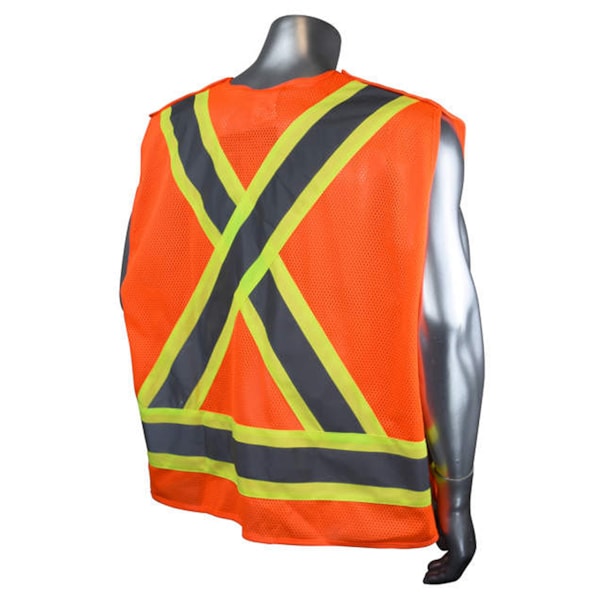  Heavy Duty 7-Pocket Tear Away Cruiser Vest X-Back