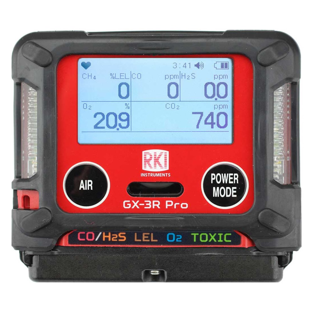 GX-3R Pro, 4 gas, LEL / O2 / H2S & CO with Li-Ion battery & 100-240 VAC charger