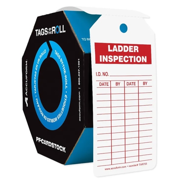 Ladder Inspection Safety Tag 250/Roll