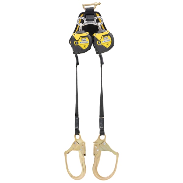 6ft Bantam Twin Leg Self-Retracting Lifeline W/ Steel Form Hook