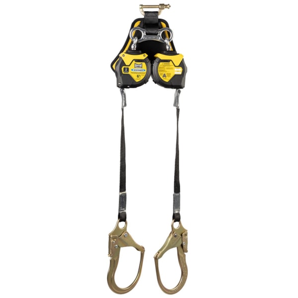 6ft Bantam Twin Leg Self-Retracting Lifeline W/ Steel Form Hook