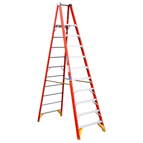 16ft Reach Height Fiberglass Platform Ladder 10ft