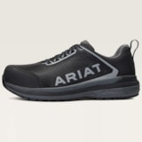  Ladies Outpace Black & Charcoal Composite Toe Sneakers thumbnail 2