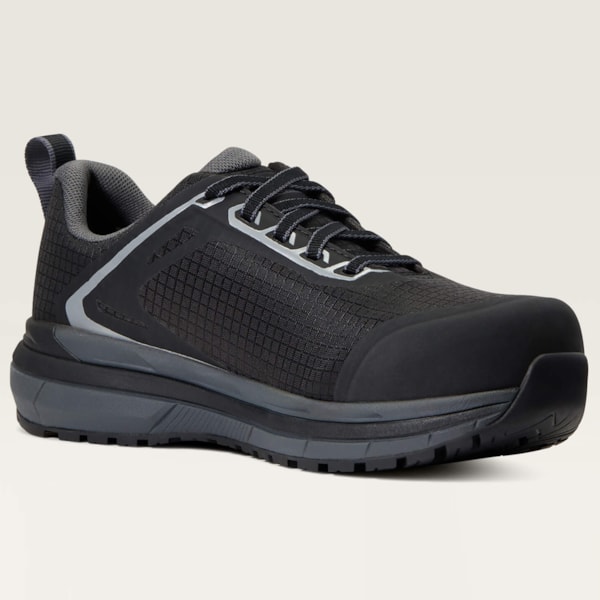  Ladies Outpace Black & Charcoal Composite Toe Sneakers