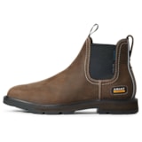 Men's Brown Groundbreaker Chelsea Steel Toe Work Boots thumbnail 2