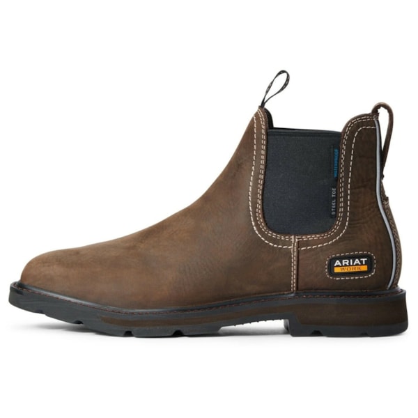 Men's Brown Groundbreaker Chelsea Steel Toe Work Boots